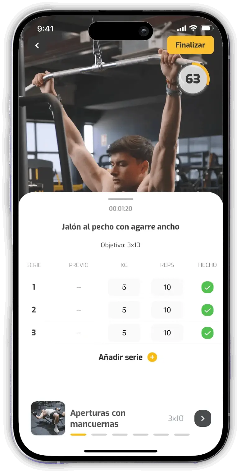 Desarrollo de Aplicaciones Inteligentes - Entrenamiento en Gimnasio